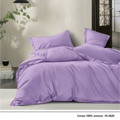 Постельное белье из сатина ГК Bellissimo letto, диз.15-3620 сирень