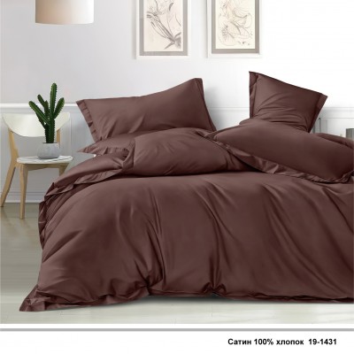 Постельное белье из сатина ГК Bellissimo letto, диз.19-1431 шоколад