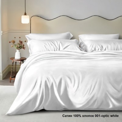 Постельное белье из сатина ГК Bellissimo letto, диз.001 Холодный белый